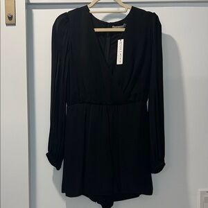 Alice + Olivia Black Mini Dress